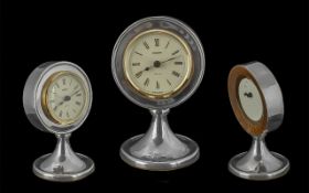 Sterling Silver Clock Display Stand with