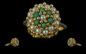 Ladies - Pleasing Quality 18ct Gold Turq