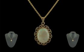 Antique Period - Attractive 9ct Gold Opa