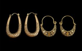 A Couple of Assorted 9ct Gold Pair of Ea