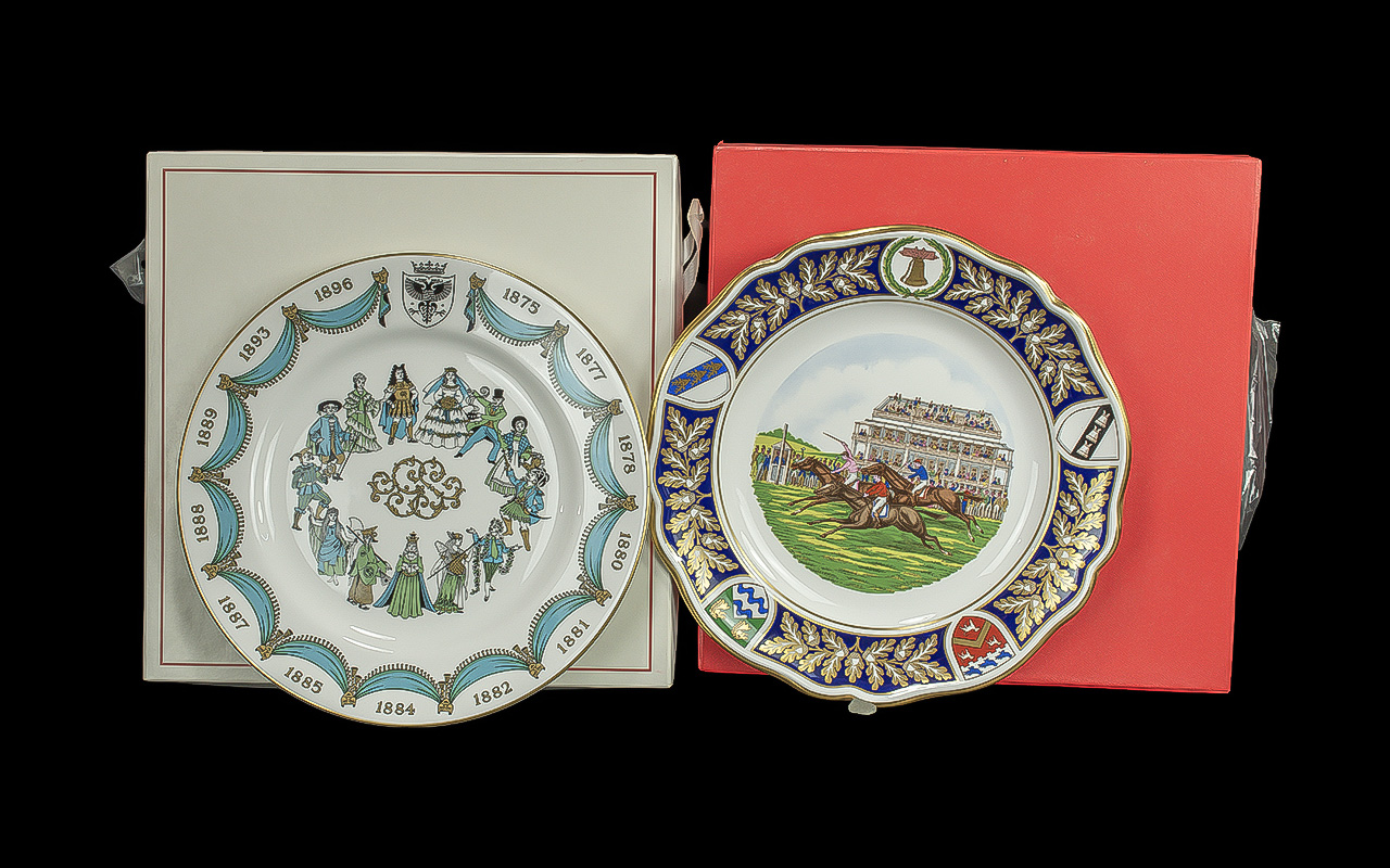 Two Spode Cabinet Plates, comprising 'Th