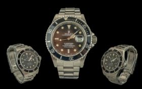 Rolex Submariner Ref 16800 Oyster Perpetual Date Chronometer - Gent's Stainless Steel Wrist Watch,
