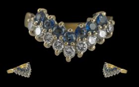 Ladies - Pleasing Quality 18ct Gold Sapp