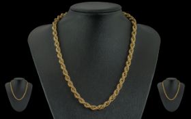 Ladies or Gents Triple Twist 9ct Gold Ch