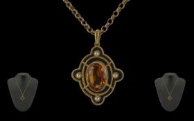Antique Period - Ladies Pleasing 15ct Go