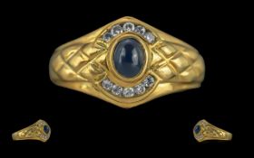 Ladies 18ct Gold Sapphire and Diamond Se