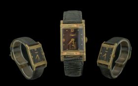 Longines 14ct Gold Cased Gents Mechanica