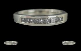 Ladies 14ct White Gold Contemporary Chan