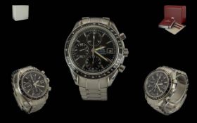 Omega Speedmaster Automatic Chronometer Chronograph Gent's Stainless Steel Wrist Watch with extra