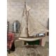 An early 20th century pond yacht c.1920, length 156cm, height with stand 190cm - Image 1 of 2