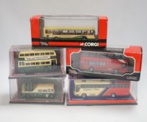 Thirty boxed 1:76 scale buses and coaches by Corgi OOC, Creative Master and Britbus, operators