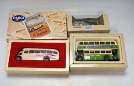 Twenty-two boxed Corgi Classics buses and coaches, etc., including a 50th anniversary Routemaster,