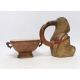 A 19th century Chinese Yixing bowl with character marks and a Peruvian vessel in the form of an owl, - Image 2 of 4