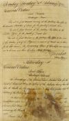 ° ° Brigade and General Orders Book, Bombay, 1 March 1784 – 14 March 1785 118 paper folios, most
