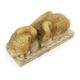 § § William McMillan A.R.A. (1887-1997), a carved alabaster group 'Swans', 43cm wide, 18cm high*** - Image 2 of 3