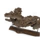 ** ** A large section of Andaman Padauk burr wood of sculptural form, mounted on a stand, 148cm - Image 2 of 4
