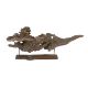 ** ** A large section of Andaman Padauk burr wood of sculptural form, mounted on a stand, 148cm - Image 1 of 4
