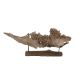 ** ** A large section of Andaman Padauk burr wood of sculptural form, mounted on a stand, 148cm - Image 4 of 4