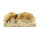 § § William McMillan A.R.A. (1887-1997), a carved alabaster group 'Swans', 43cm wide, 18cm high*** - Image 1 of 3
