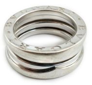 A modern Italian Bulgari 18ct white gold B. Zero1 ring, size H, 8.4 grams.***CONDITION REPORT***