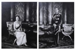 Anthony Buckley (British, 1912-1993) A pair of framed black and white portrait photographs of