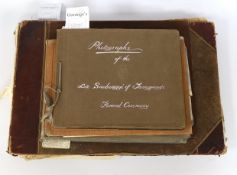McCallum, J.L (M.A. I. C.S) - Five early 20th century albums of black and white photographs,