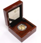 British gold coins - UK Royal Mint Nations of the Crown £1 gold proof coin, 2017, in case of