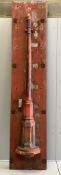A vintage street lamp mould, width 55cm, height 262cm