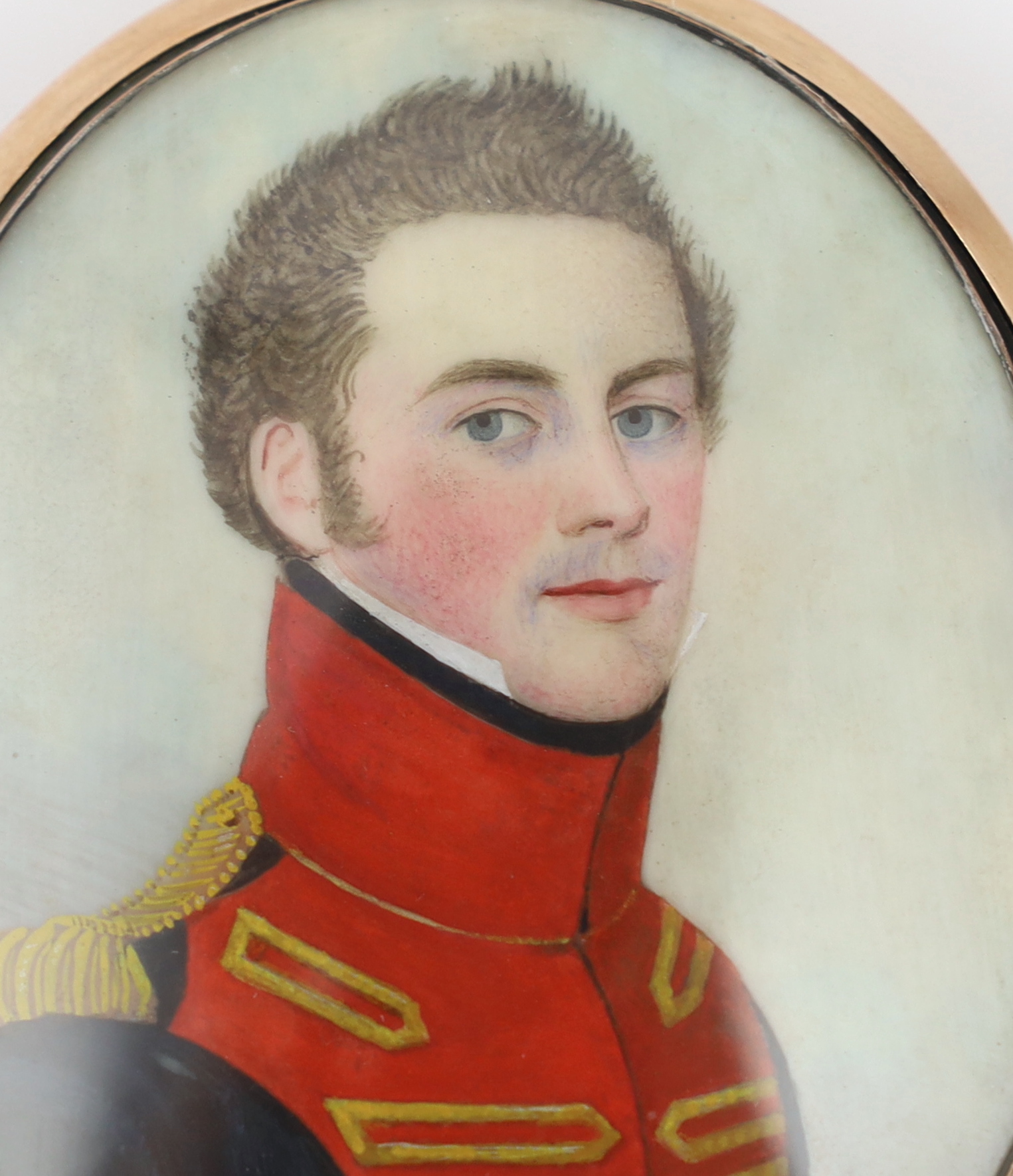 Y Frederick Buck (Irish, 1771-1840) Portrait miniature of an army officerwatercolour on - Image 2 of 3