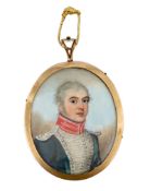 Y Frederick Buck (Irish, 1771-1840) Portrait miniature of an army officerwatercolour on