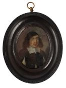 Continental School circa 1700 Portrait miniature of a gentlemanoil on copperinscribed 'H.P.V.V,