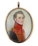 Y Frederick Buck (Irish, 1771-1840) Portrait miniature of an army officerwatercolour on