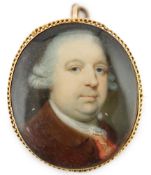 Y Jeremiah Meyer, R.A. (Anglo-German, 1735-1789) Portrait miniature of a gentlemanoil on