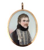 Y Frederick Buck (Irish, 1771-1840) Portrait miniature of an army officerwatercolour on