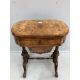 A Victorian marquetry inlaid walnut games / work table, width 61cm, depth 40cm, height 73cm - Image 1 of 3