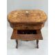 A Victorian marquetry inlaid walnut games / work table, width 61cm, depth 40cm, height 73cm - Image 2 of 3