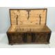 An 18th century style panelled pine coffer, width 146cm, depth 63cm, height 54cm***CONDITION - Image 2 of 3