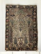 An Isphahan tree of life prayer rug, 192 x 138cm***CONDITION REPORT***PLEASE NOTE:- Prospective