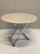 A B&B Italia circular occasional table, diameter 80cm, height 66cm