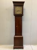 George Smith, Beaminster, a George III oak eight day longcase clock, height 199cm. Condition - fair