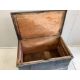 A Victorian painted pine trunk, width 94cm, depth 58cm, height 52cm. Condition - poor - Image 3 of 3