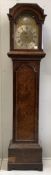 Edward Faulkner, London, a George III burr walnut cased eight day longcase clock, with an arched