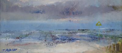 From the Studio of Fred Cuming. Terence Pilcher (20th. C), Contemporary oil on board, Coastal scene,
