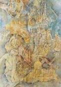 From the Studio of Fred Cuming. Anthony Clark (20th. C), watercolour, Religious theme, Florence,