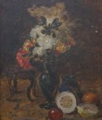 From the Studio of Fred Cuming. 19th century Continental school, oil on canvas, Still life of