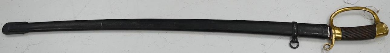 A 1920s Persian Cavalry Troopers sword Shashka, based on an 1881 pattern Russian Dragoons sword,