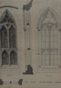 19th century, monochrome, ink and watercolour, ‘Mayfield Palace, Sussex’, architectural design, 47 x