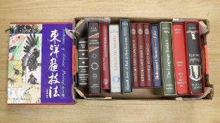° ° Ten folio society editions and a set of techniques of Oriental painting
