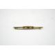 An Edwardian 15ct, three stone sapphire and two stone split pearl set bar brooch, 64mm, gross weight - Image 2 of 2