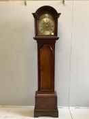 A George III and later oak and mahogany eight day longcase clock marked William Harris, London,